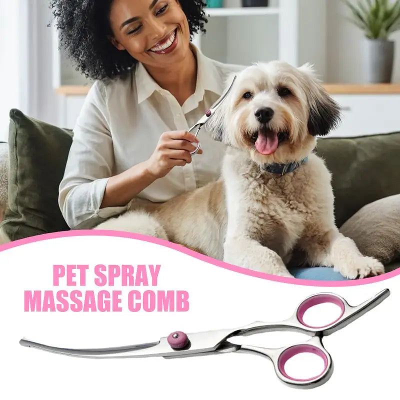 Curved Dog Grooming Scissors Curved Dog Trimmer Trimming Hai