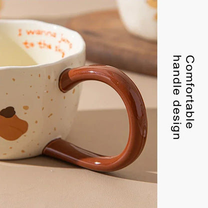 300Ml Ceramic Mug Cartoon Cup