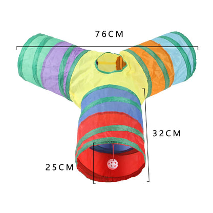 cat play tunnel interactive toy,hide and seek tunnel, portab