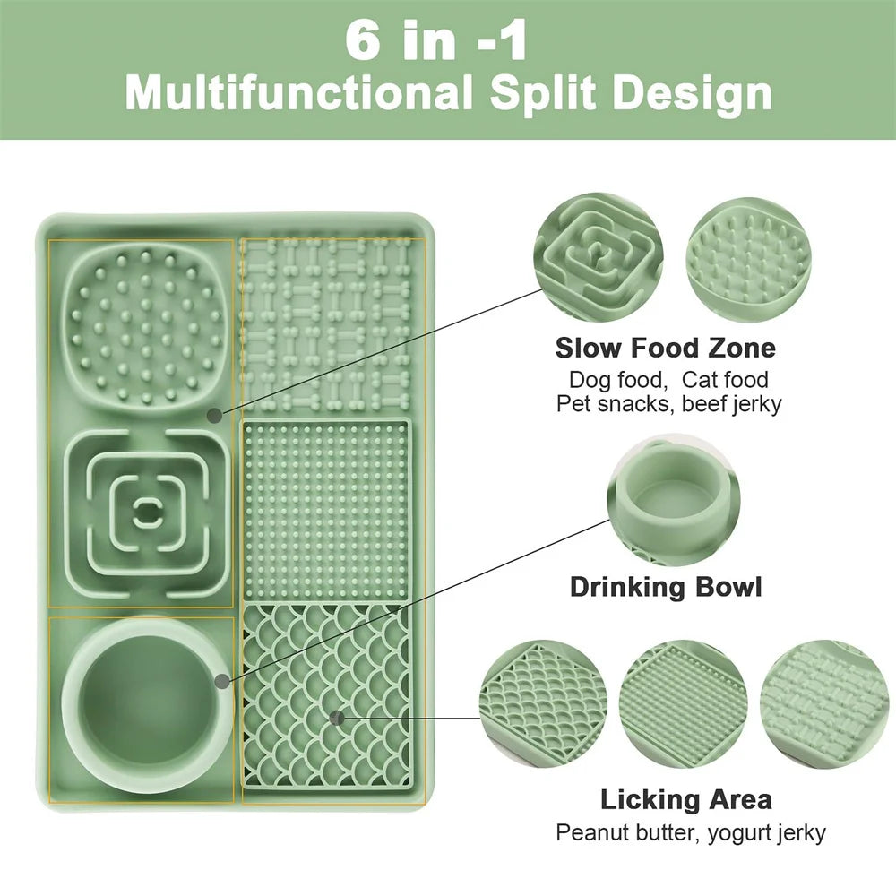 Silicone Slow‑Feeding Mat
