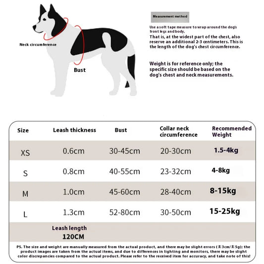 Dog Harness, Leash & Bow Set