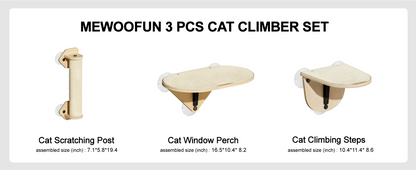 Mewoofun Cat Window Perch Hammock