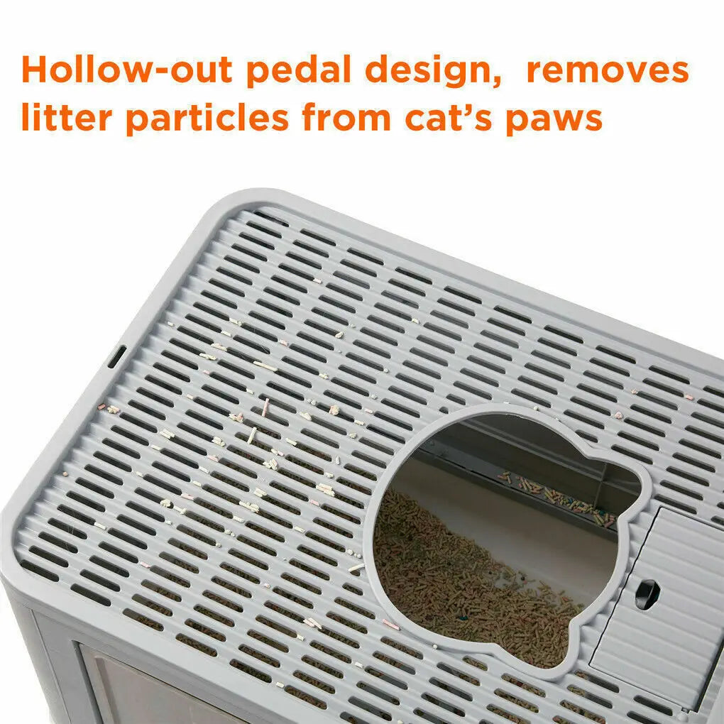 Foldable Cat Litter Box - Front Entry & Top Exit