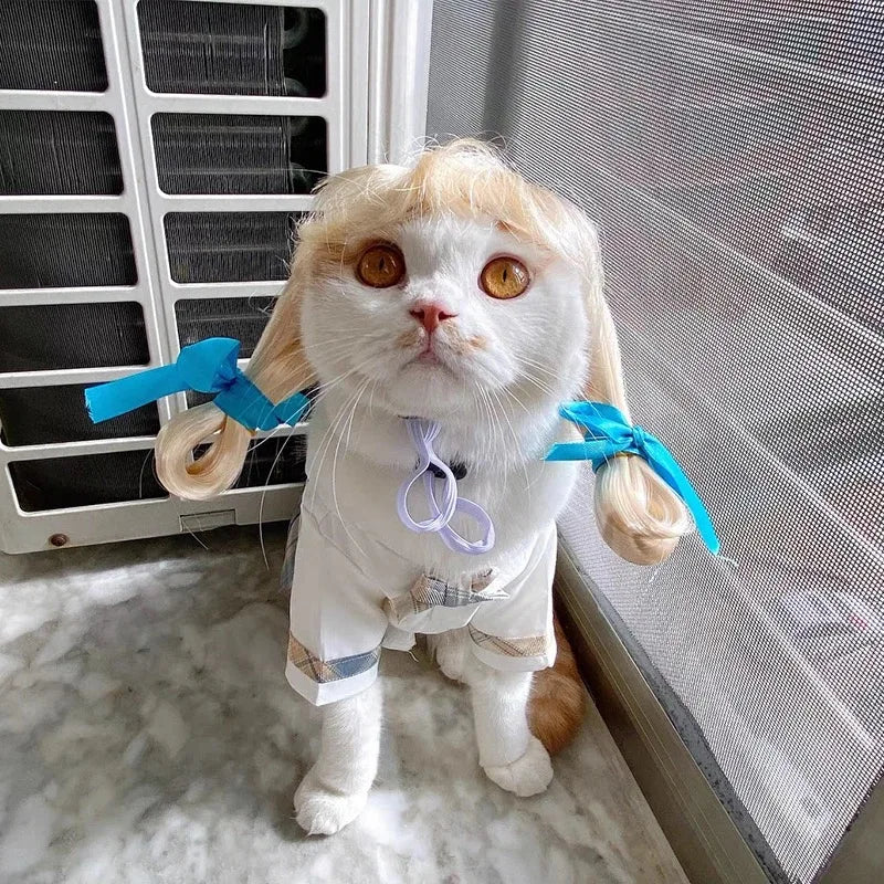 Funny Karen Wig for Dogs – Hilarious Halloween Costume