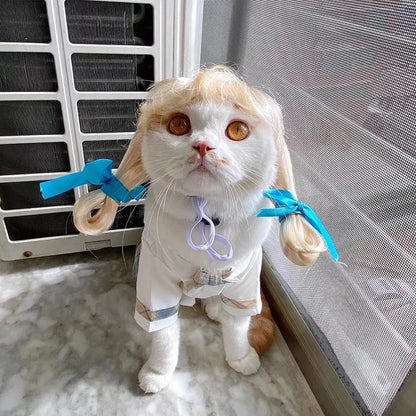 Funny Karen Wig for Dogs – Hilarious Halloween Costume
