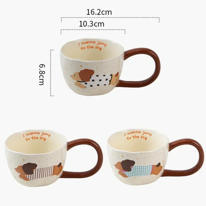 300Ml Ceramic Mug Cartoon Cup