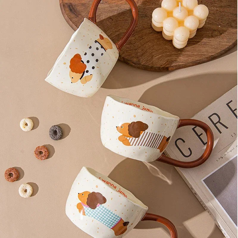 300Ml Ceramic Mug Cartoon Cup