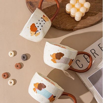 300Ml Ceramic Mug Cartoon Cup