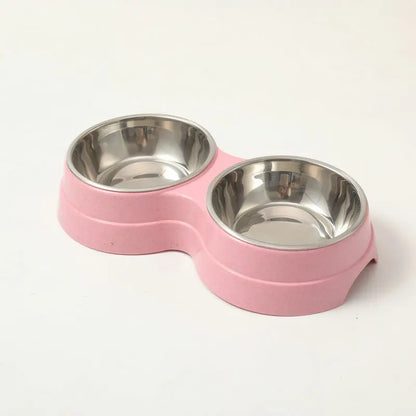 Double Cat Bowl with Stand