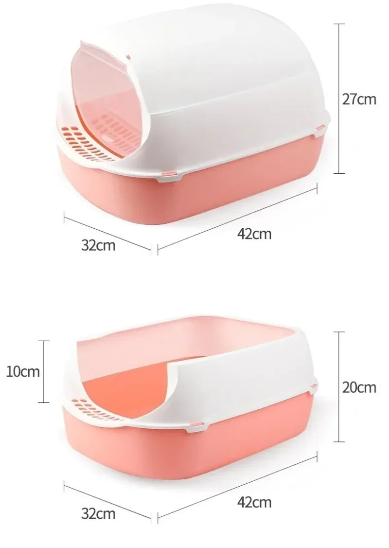 Sandbox Cat Litter Box - Semi-enclosed