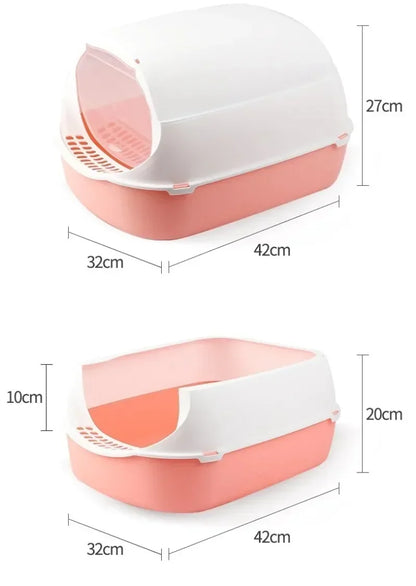 Sandbox Cat Litter Box - Semi-enclosed