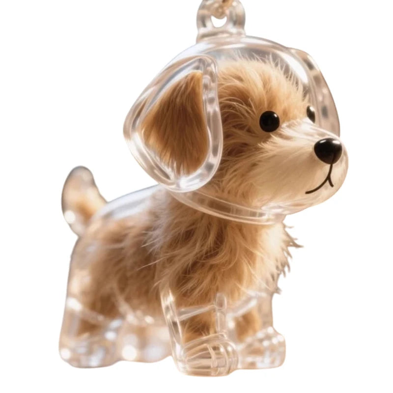 Pet Hair Memorial Pendant Keychain
