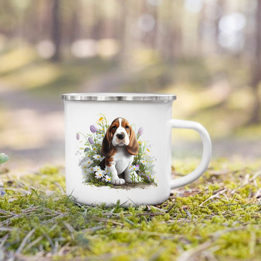 Dachshund Bulldog Border Colliegolden Retriever Printed Enam