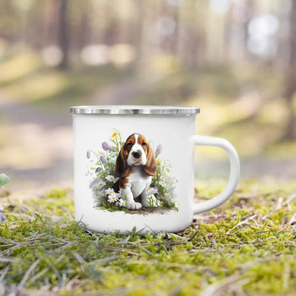 Dachshund Bulldog Border Colliegolden Retriever Printed Enam