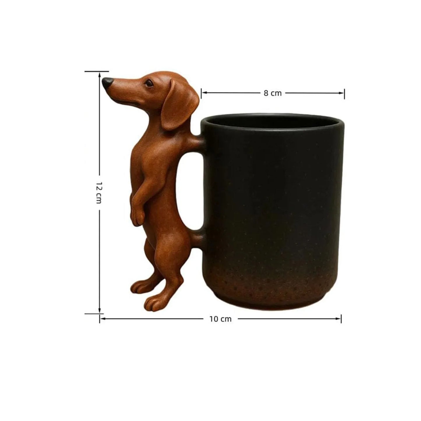 Handmade Dachshund Mug Creative 3D