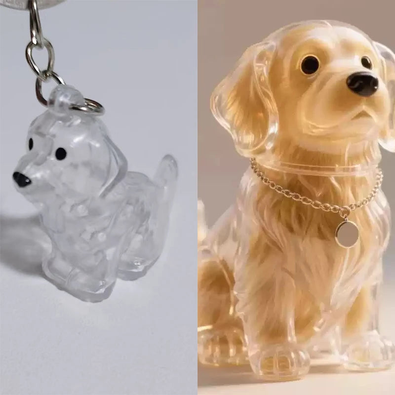 Pet Hair Memorial Pendant Keychain