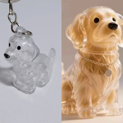 Pet Hair Memorial Pendant Keychain