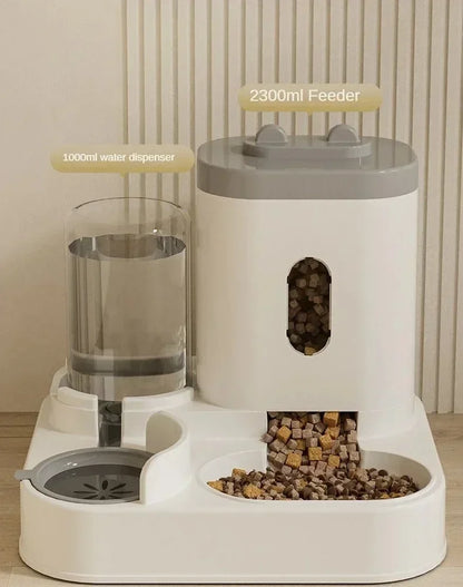 Automatic Dog/Cat Feeder With Water Fountain