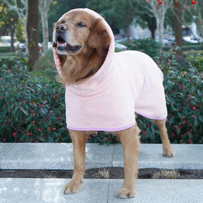 Cute Dog Bathrobe Pet Drying Coat Clothes Microfiber Absorbe