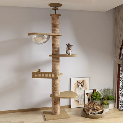 Cat Supplies Wooden Cats Tree