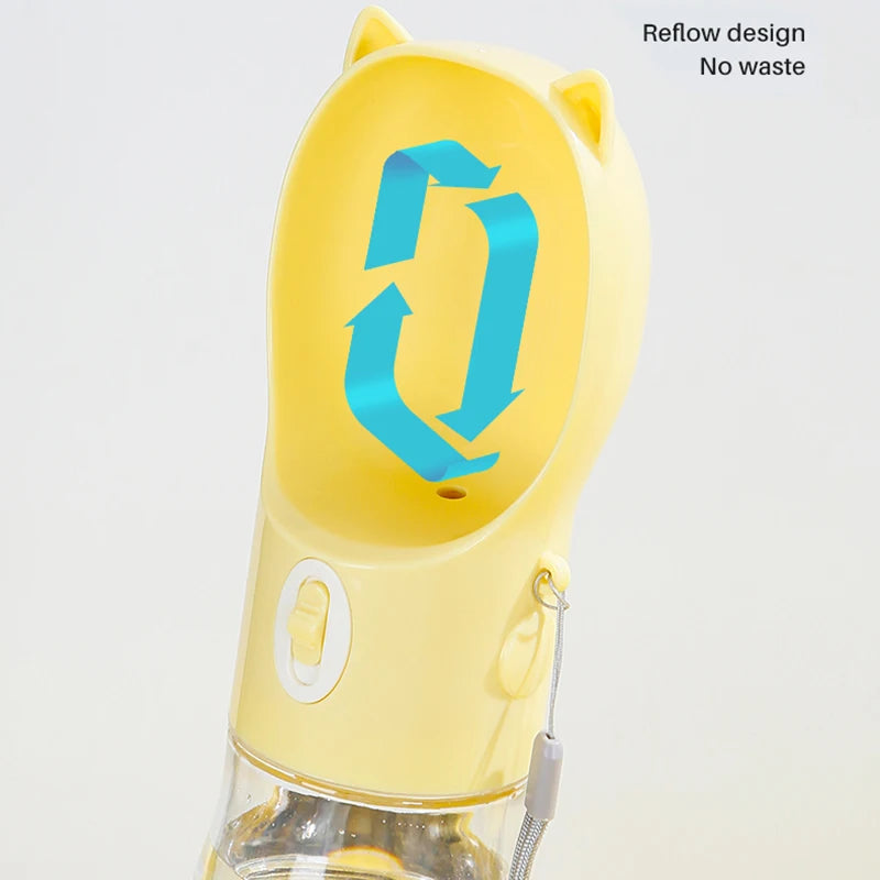 2‑in‑1 Portable Dog Water Bottle