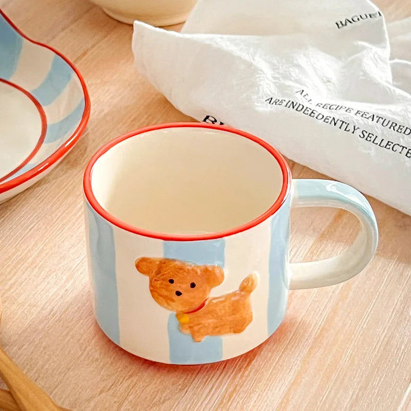 Cartoon Dog Ceramic Mug Animal