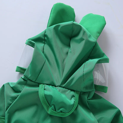 Pet Raincoat Cartoon Pattern Reflective