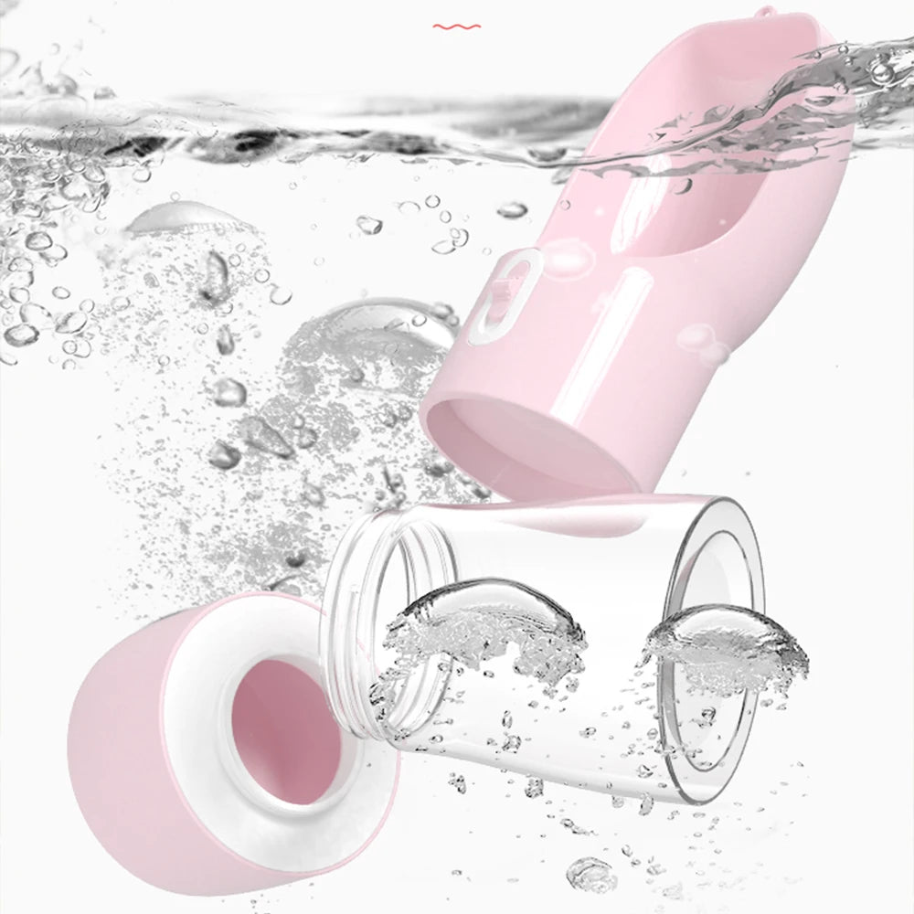 2‑in‑1 Portable Dog Water Bottle