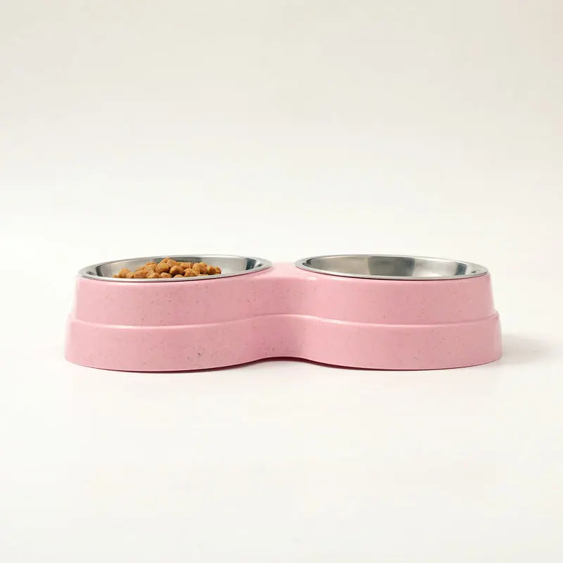 Double Cat Bowl with Stand