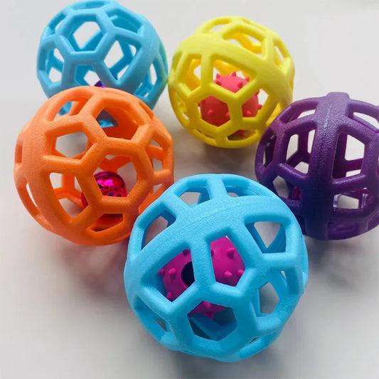 2‑Pack Hollow Ball Puppy Toys
