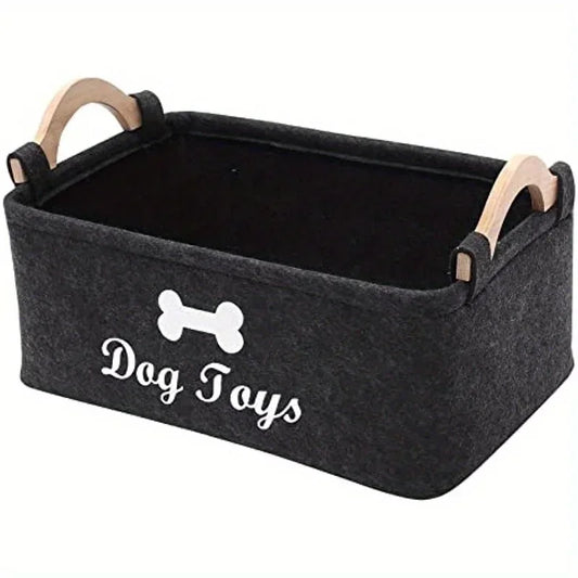 Felt Pet Toy Box, Dog