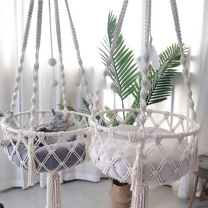 Pet Hammock Cat Swing Hand
