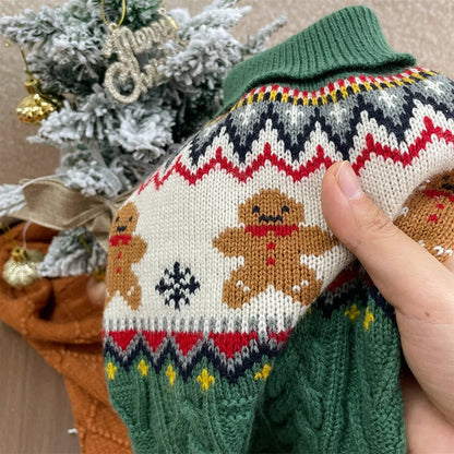 Dog Winter Clothes Pet Christmas Red Sweaters Sleeveless Gin