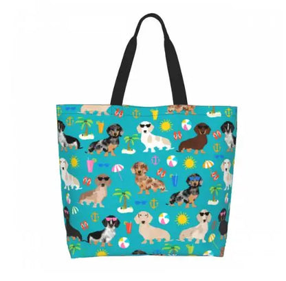 Cute Dachshund Dog Tote Bag
