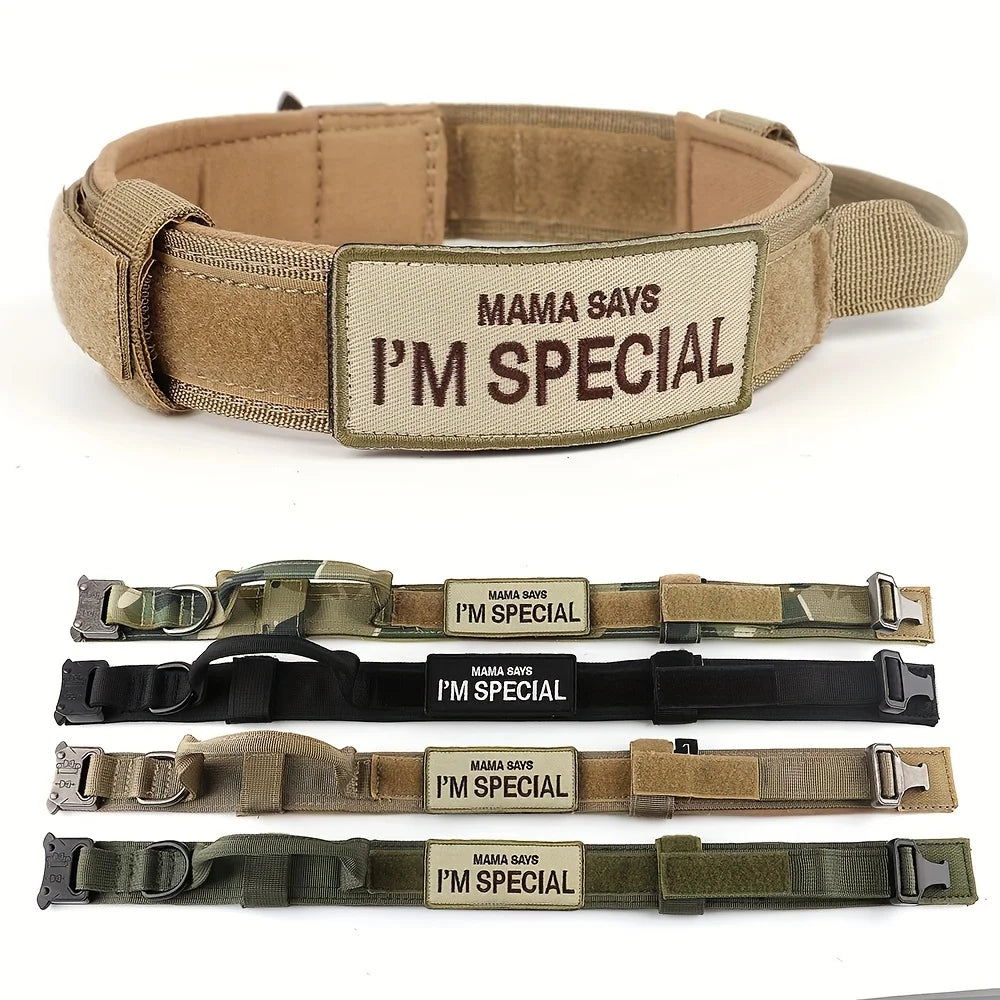 Military Large Dog Harness Collar