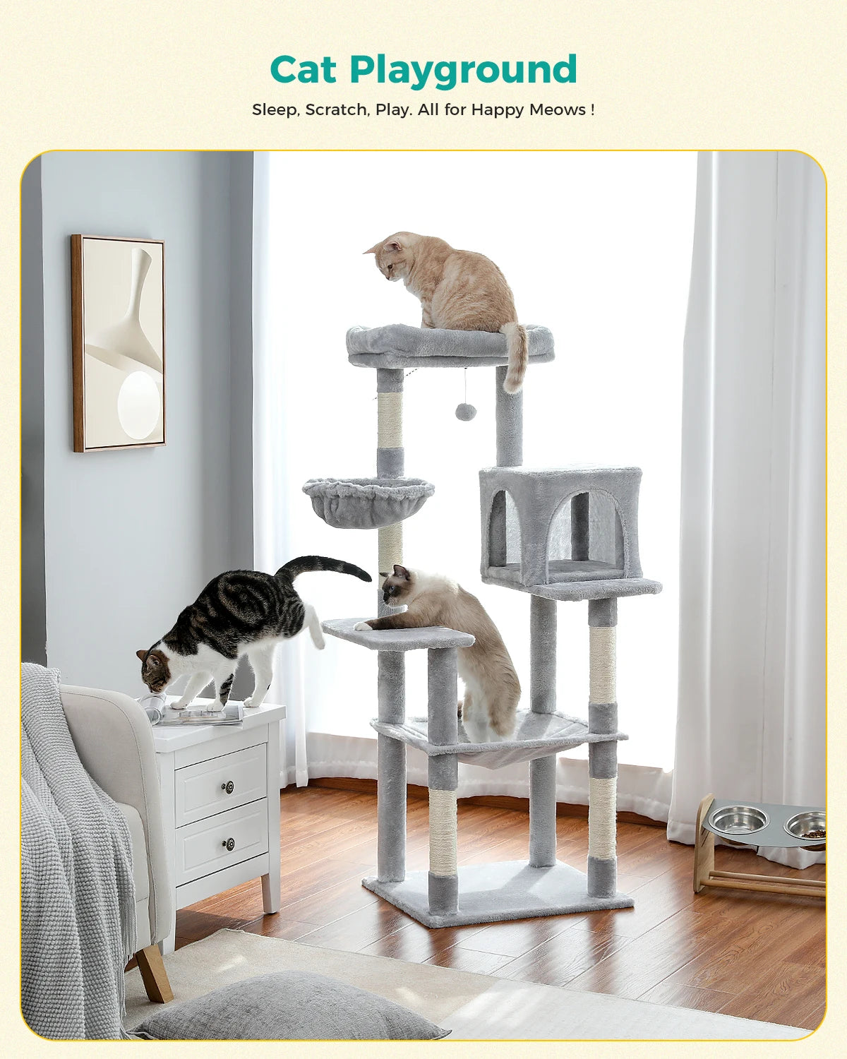 Domestic Delivery Multi-Level Cat Tree Tower Climb Furniture