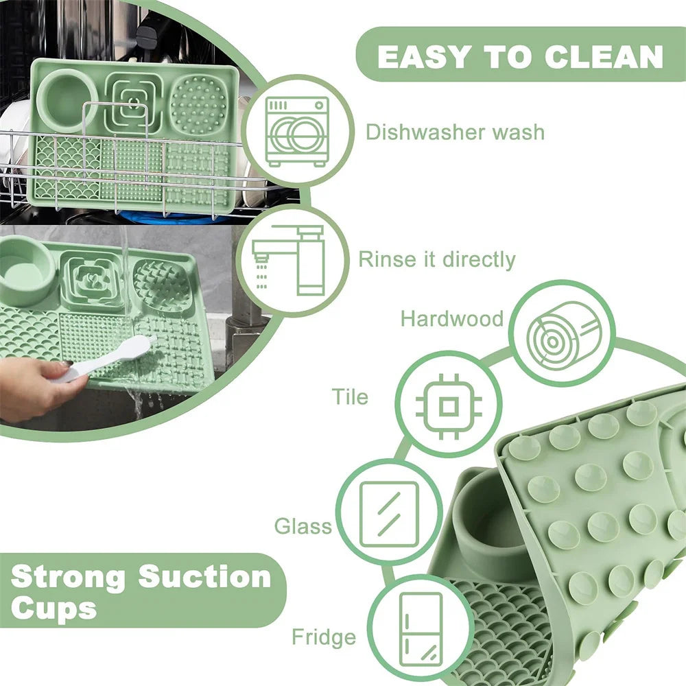 Silicone Slow‑Feeding Mat