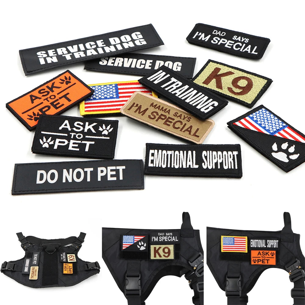 Military Large Dog Harness Collar