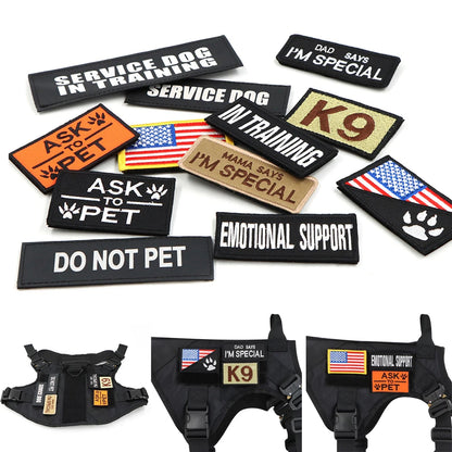 Military Large Dog Harness Collar