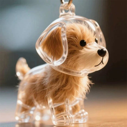 Pet Hair Memorial Pendant Keychain
