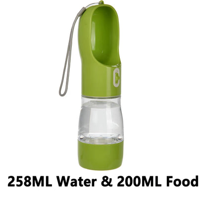 2‑in‑1 Portable Dog Water Bottle
