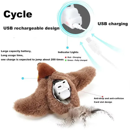 Interactive Flapping Bird Cat Toy