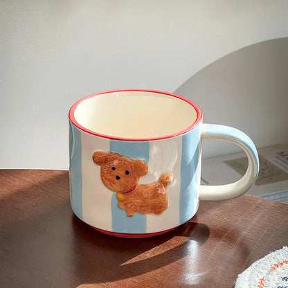 Cartoon Dog Ceramic Mug Animal