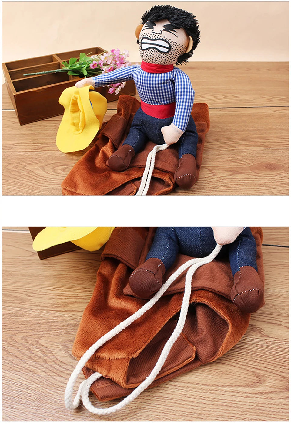 Cowboy riding Dog Halloween Costume