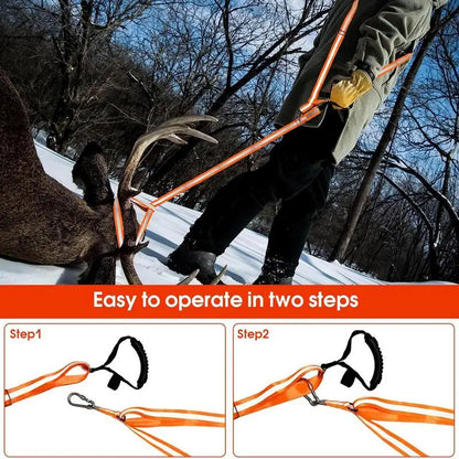 Nylon Reflective Deer Drag Harness Strap Adjustable Hunting