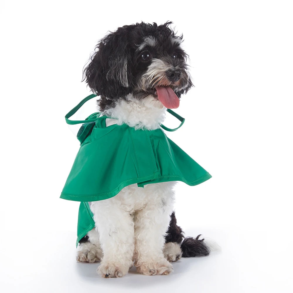 Pet Raincoat Cartoon Pattern Reflective