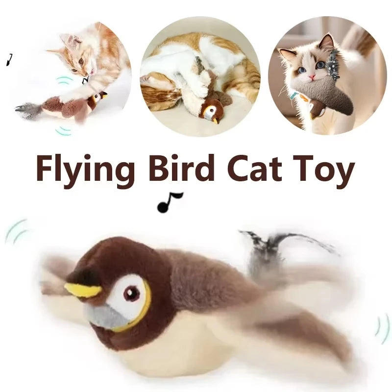 Interactive Flapping Bird Cat Toy