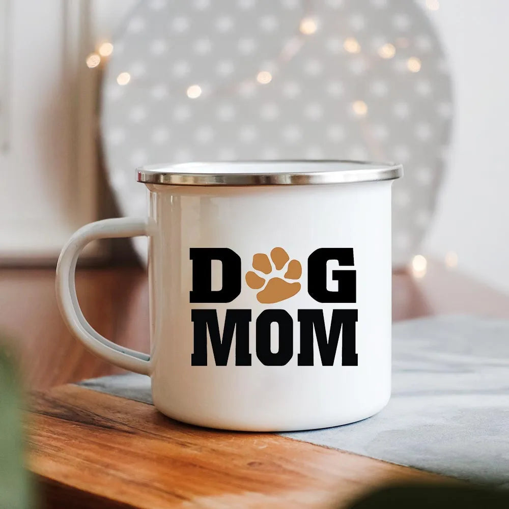 Dog Mom/Dad Print Creative Enamel