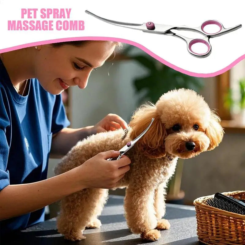 Curved Dog Grooming Scissors Curved Dog Trimmer Trimming Hai