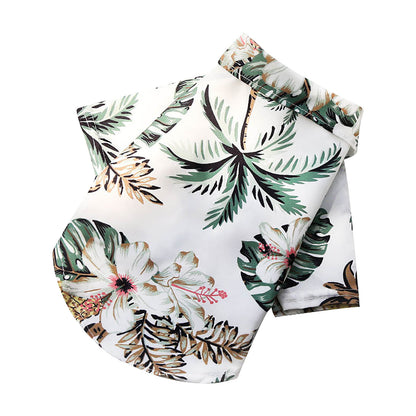 Pet Summer Cotton Shirts Hawaii
